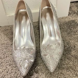 Cinderella wedding heels worn once